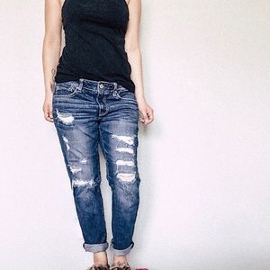 American Eagle Outfitters Distressed Slouchy Jeans